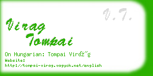 virag tompai business card